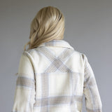 Thread & Supply Santa Fe Jacket for Women in Ivory Plaid