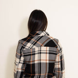 Thread & Supply Sherpa Woven Shacket for Women in Black/Brown