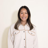 Thread & Supply Angela Button Up Jacket in White