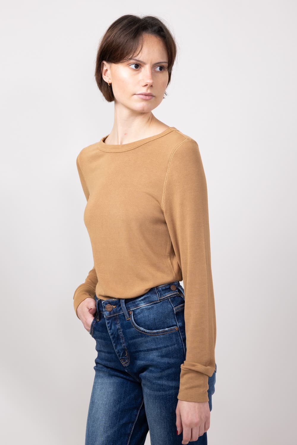 Thread & Supply Stacy Shirt for Women in Toasted Coconut