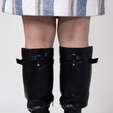 Top Moda Alana Tall Boots for Women in Black