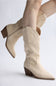 Top Moda Jubilee Suede Cowgirl Boots for Women in Beige