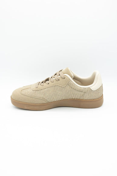 Top Moda Remus Raffia Sneakers for Women in Taupe