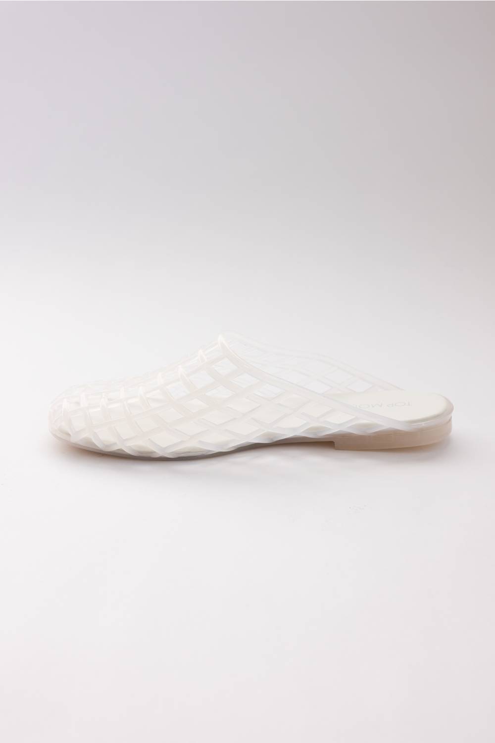 Top Moda Solar Jellie Slide Sandals for Women in White