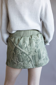 Tree Camo Mini Skort for Women in Sage Camo