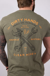 Troll Co Twisting Wrenches T-Shirt for Men in Green