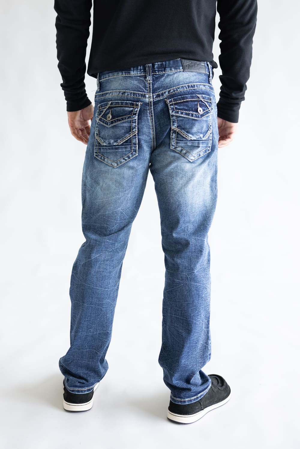 True Luck Afton Bootcut Stretch Jeans for Men