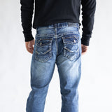 True Luck Afton Bootcut Stretch Jeans for Men