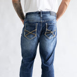 True Luck Bell Bootcut Stretch Jeans for Men