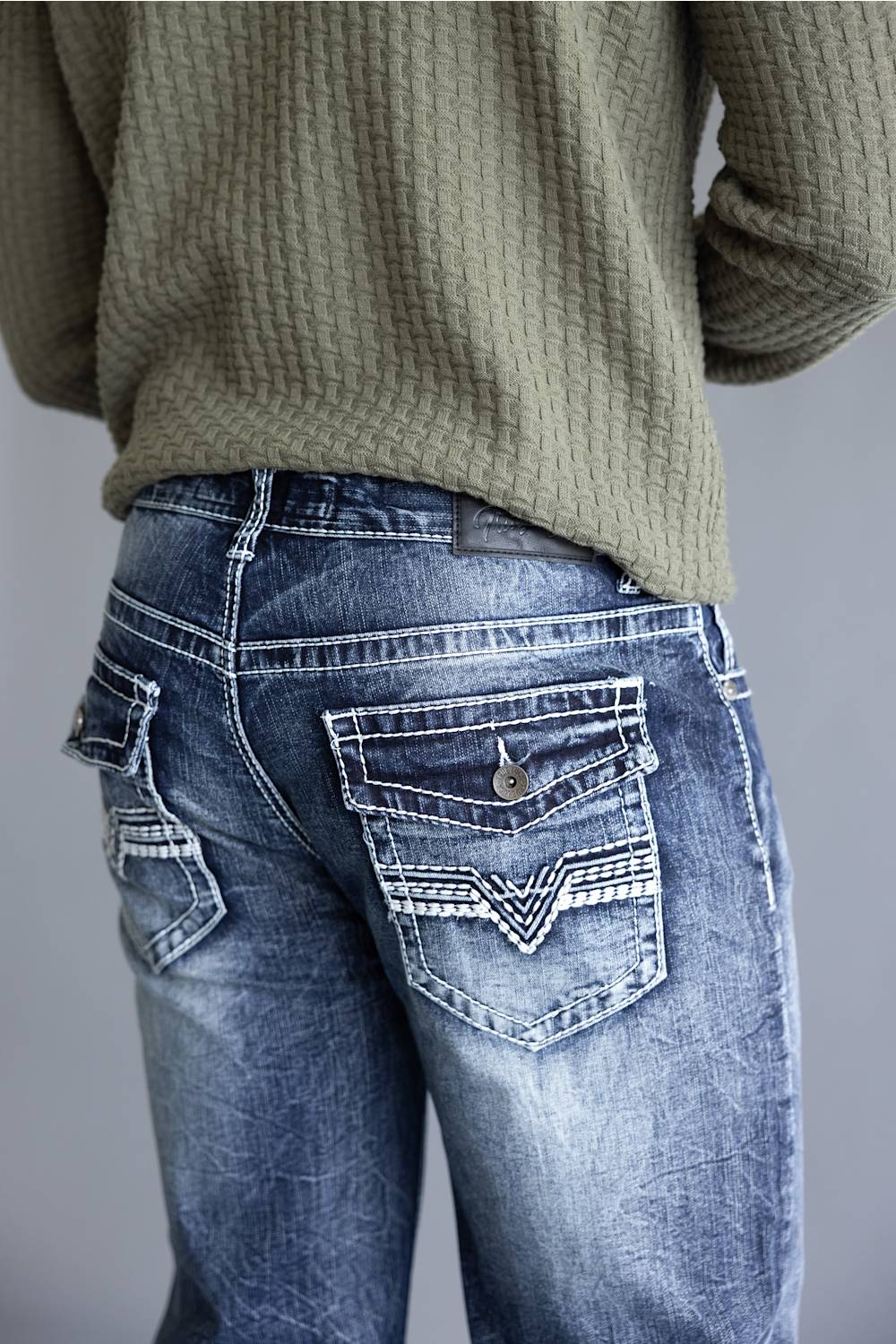 True Luck Blake Bootcut Stretch Jeans for Men