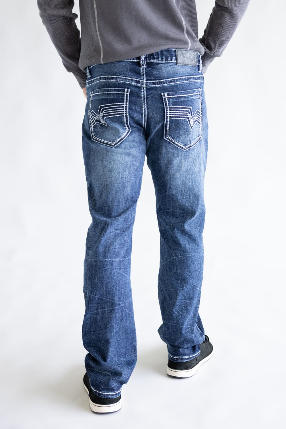 True Luck Bo Bootcut Stretch Jeans for Men
