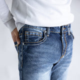 True Luck Dow Bootcut Stretch Jeans for Men