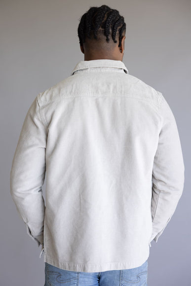 Union Corduroy Shacket for Men in Light Grey