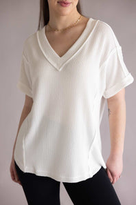 Urban Rib Top for Women in Off White