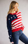 Simply Southern USA Sweater for Women in Red/White