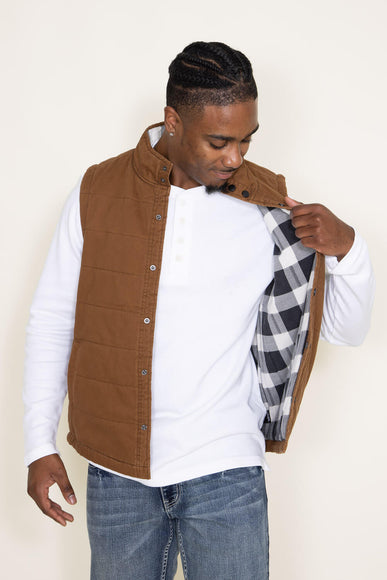 Union Canyon Vest for Men in Tan Brown