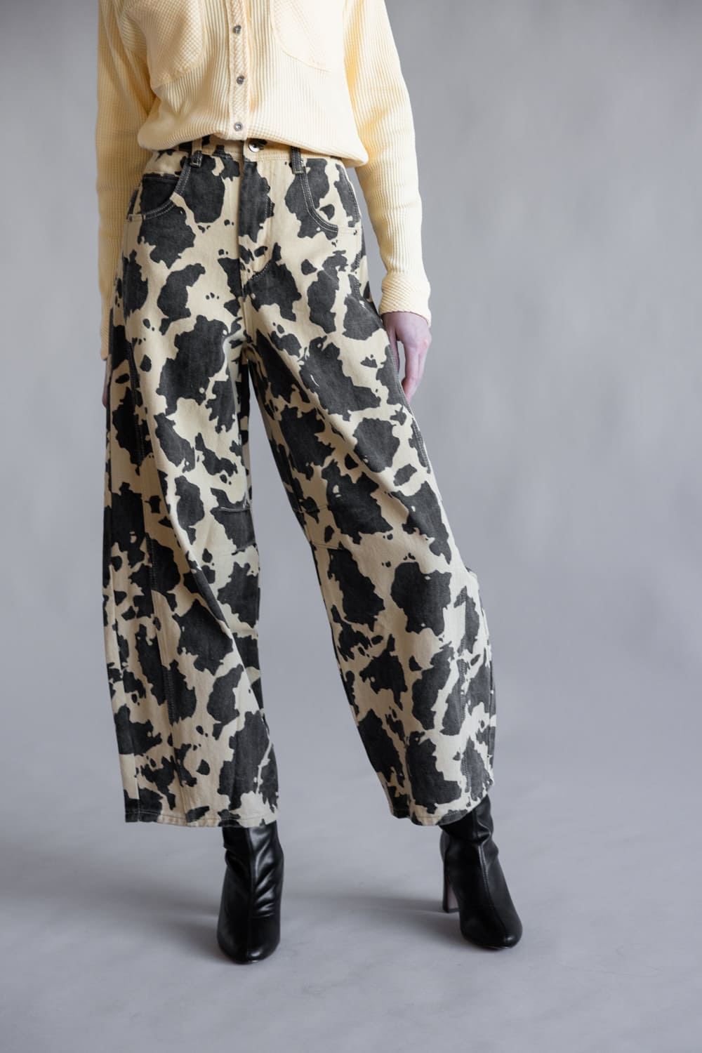 001-VERY-J-COW-PRINT-BARREL-DENIM-PANT-IN-TAUPE-COW-NP70891-TAUPECOW