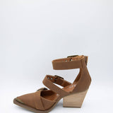 Very G Irina 3 Buckle Heels for Women in Tan