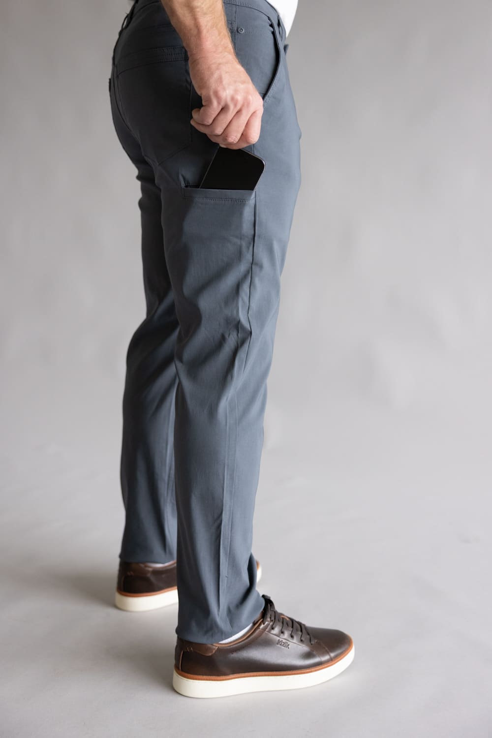 Weatherproof Vintage Faille Utility Pants for Men in Charcoal Blue