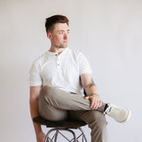Weatherproof Vintage Faille Utility Pants for Men in Light Oak