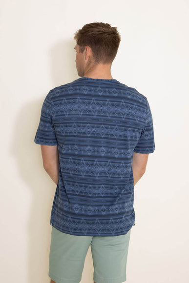 Weatherproof Vintage Knit V-Neck T-Shirt for Men in Indigo