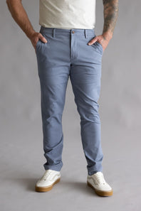 Weatherproof Vintage Leader Chino Pants for Men in River Blue