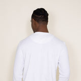 Weatherproof Vintage Long Sleeve Waffle Henley Shirt for Men in White 