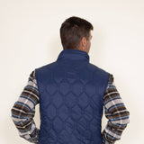 Weatherproof Vintage Quilted Vest for Men in Blue