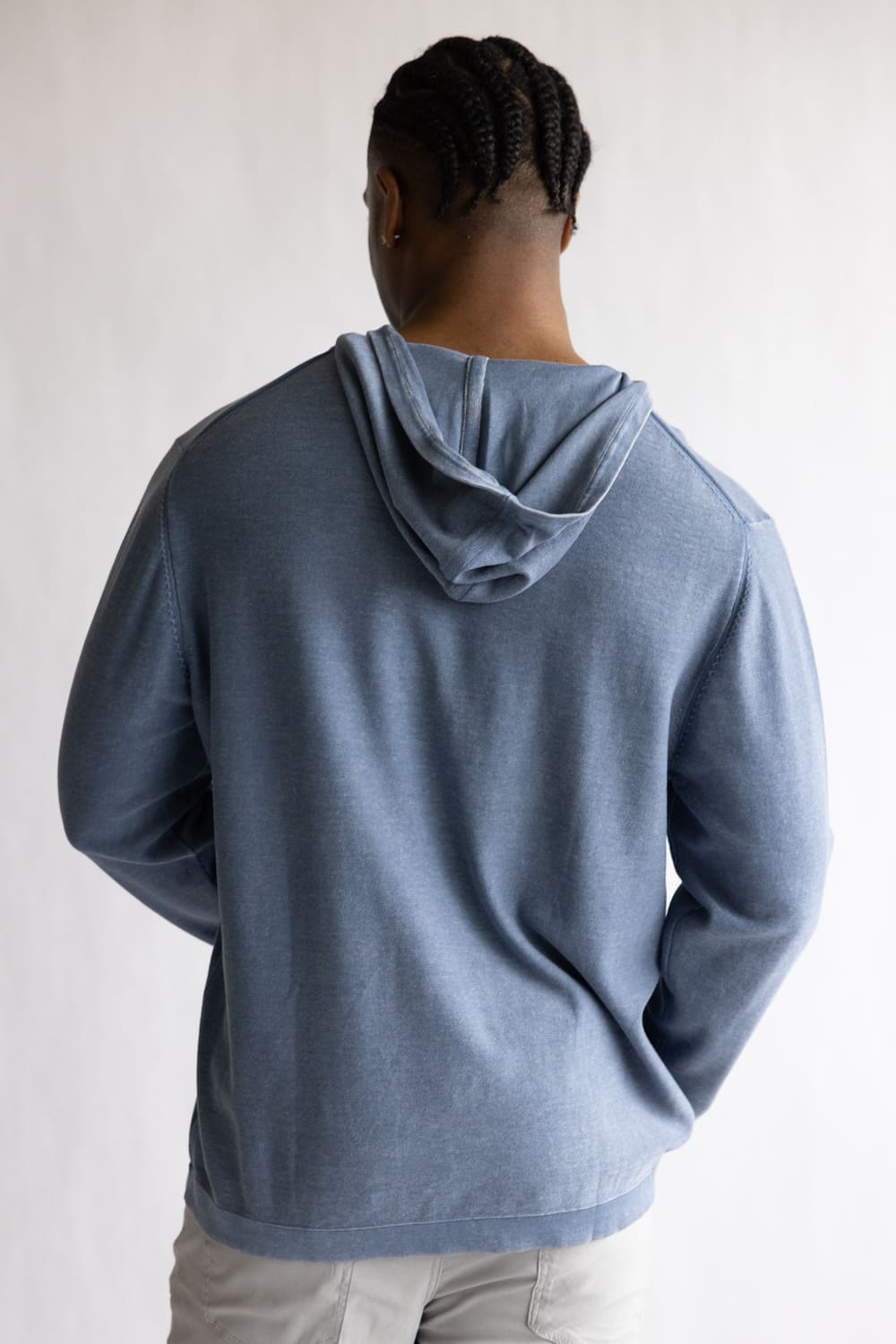 Weatherproof Vintage Stonewash Hoodie for Men in Insignia Blue
