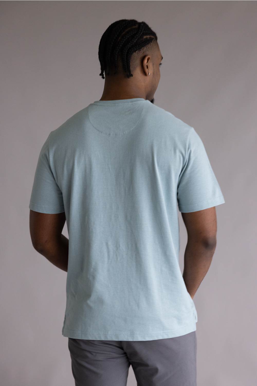 Weatherproof Vintage Sueded Jersey t shirt blue stone