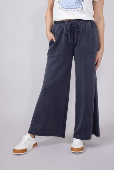 Wide Leg Lounge Pants for Women in Graphite