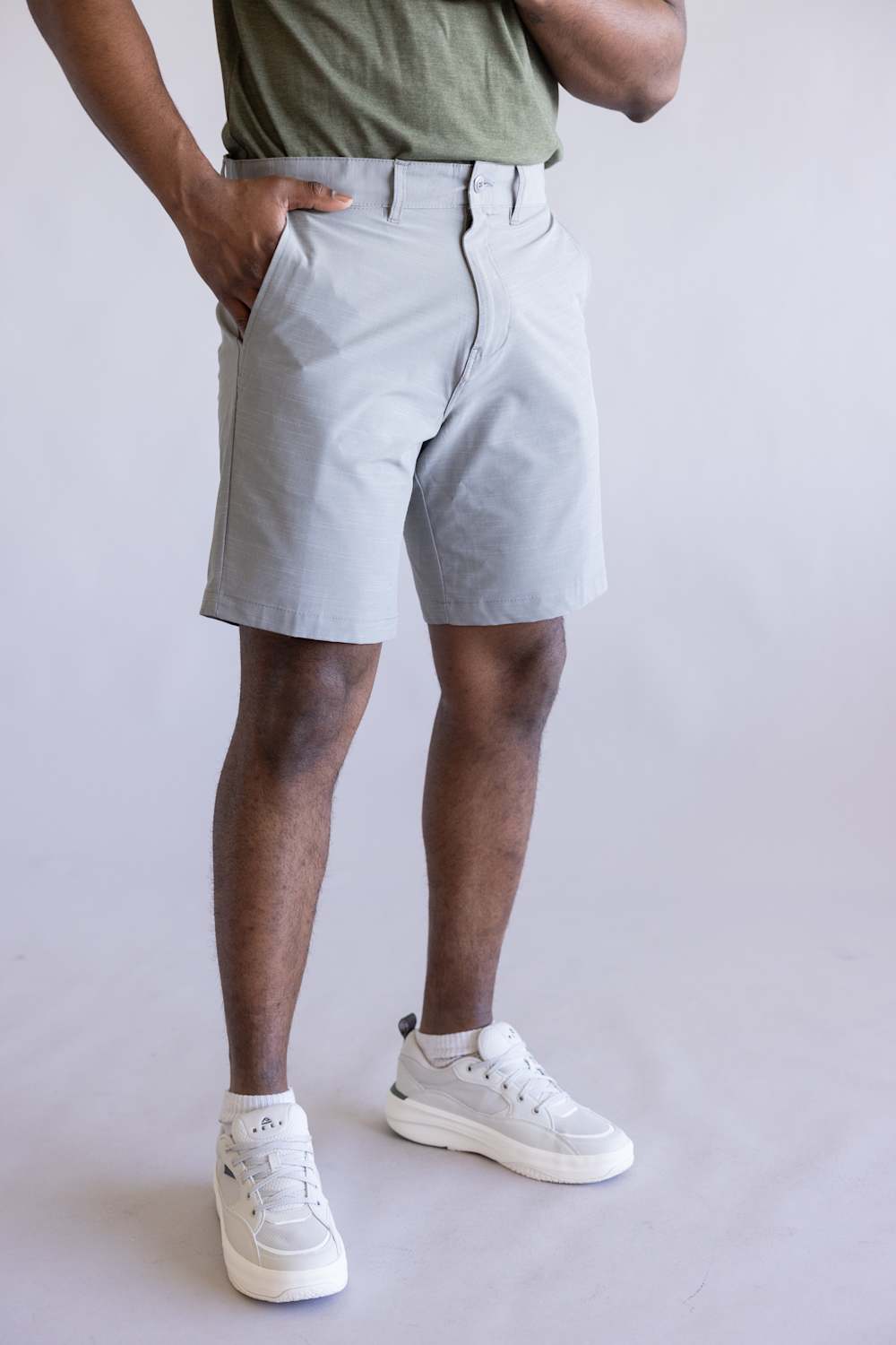 1897 Original Stretch Hybrid Shorts for Men in Grey | XU9823S-GL GREY