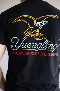 Yuengling Neon Logo T-Shirt for Men in Black