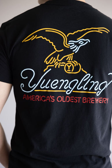 Yuengling Neon Logo T-Shirt for Men in Black