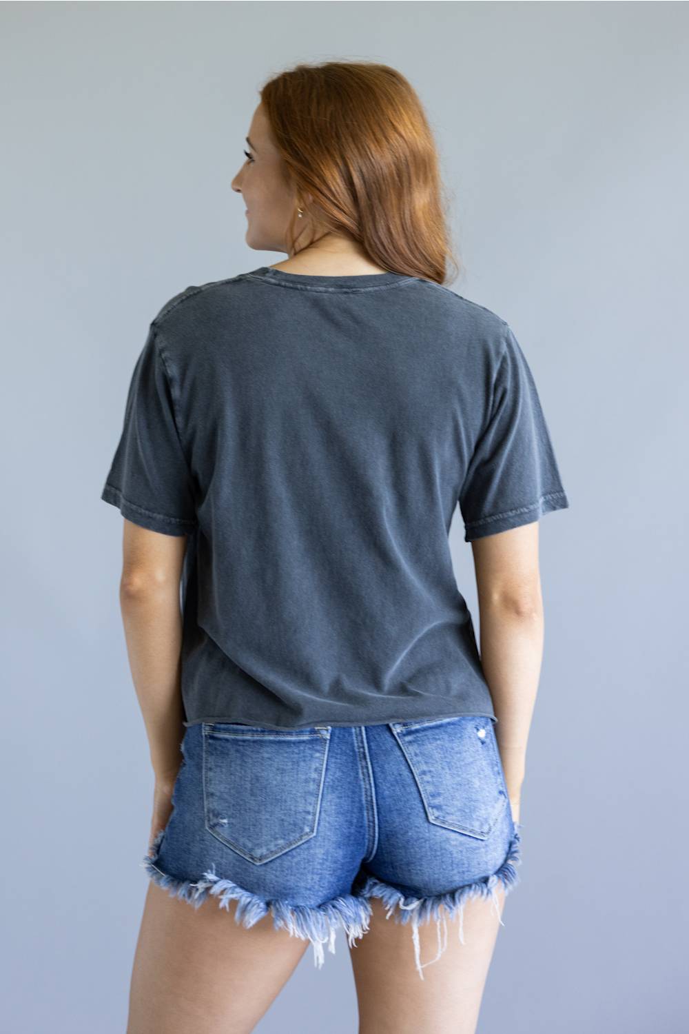 Zutter Rock n Roll Crop Tee for Women in Black