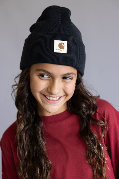 Carhartt Youth Knit Cuff Beanie in Black