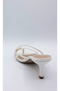 Cane Kitten Heels for Women in White