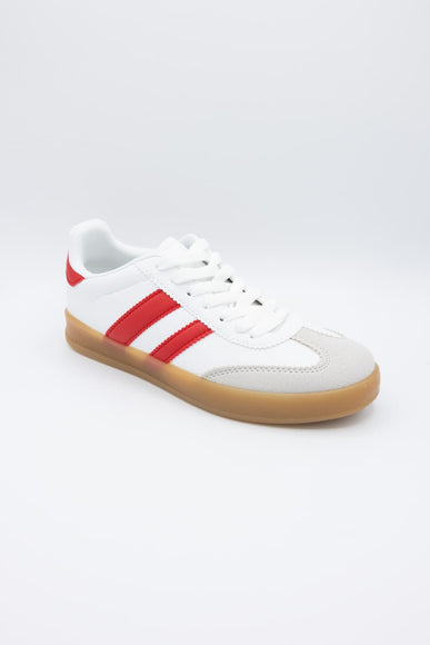 Deer Sneakers for Women in Red/White