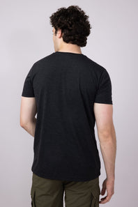 Basic Crewneck T-Shirt for Men in Black