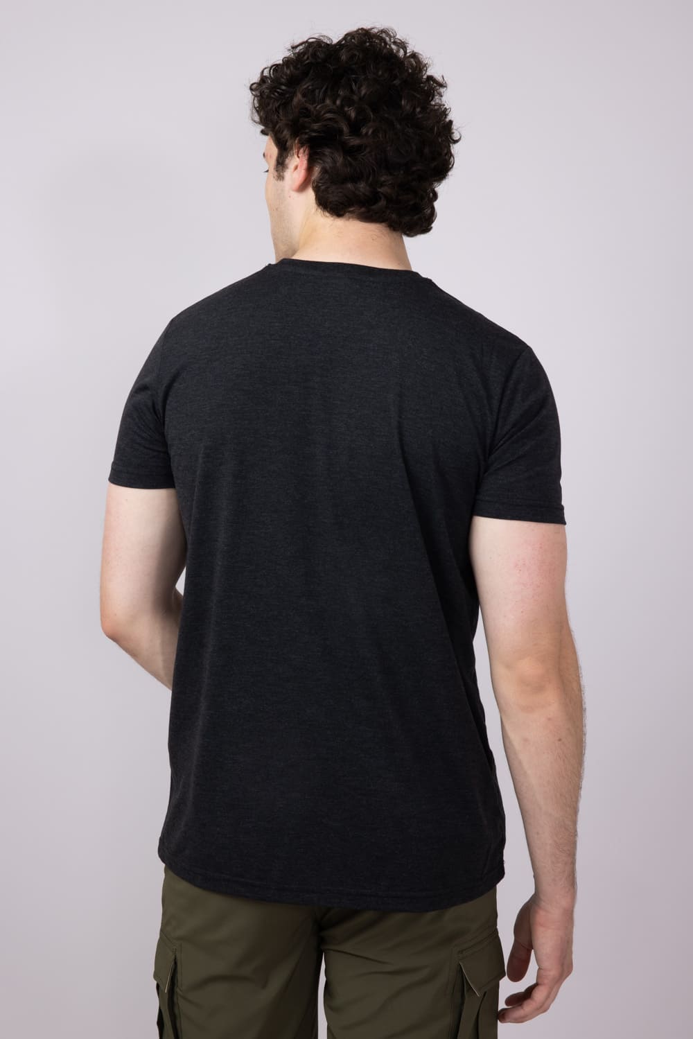 Basic Crewneck T-Shirt for Men in Black