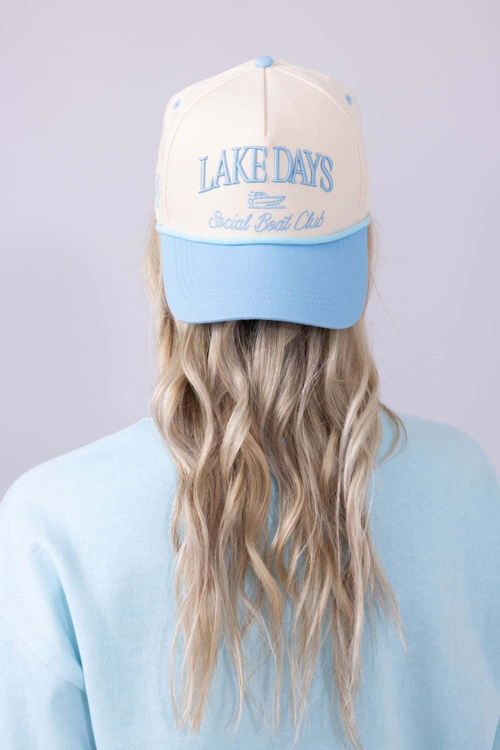 Simply Southern Embroidered Lake Hat for Women in Cream