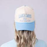 Simply Southern Embroidered Lake Hat for Women in Cream