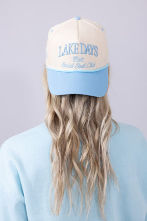 Simply Southern Embroidered Lake Hat for Women in Cream  display picture 2