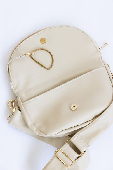 Simply Southern Charleston Leather Crossbody Bag in Cream