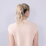 Simply Southern Womens Breeze Knit Cap Sleeve Sweater for Women in Macadamia Tan