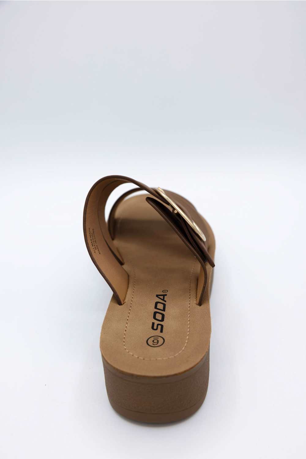 Soda Hanson Platform Sandals for Women in Brown