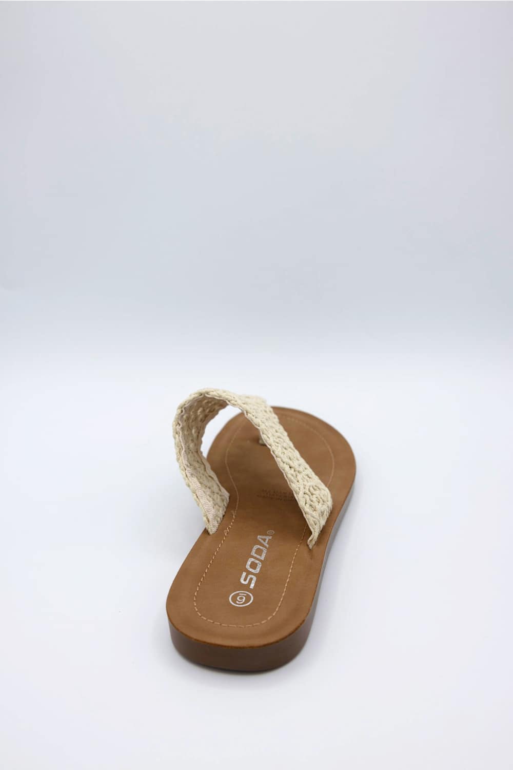 Soda Lookin Flip Flops for Women in Bone