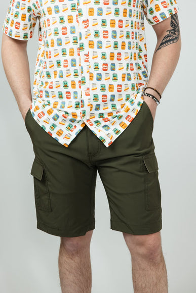 WearFirst 10" Cargo Shorts for Men in Olive Night