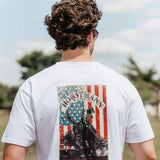 Horstmann Ranch H6 Anarchy US Flag T-Shirt for Men in White