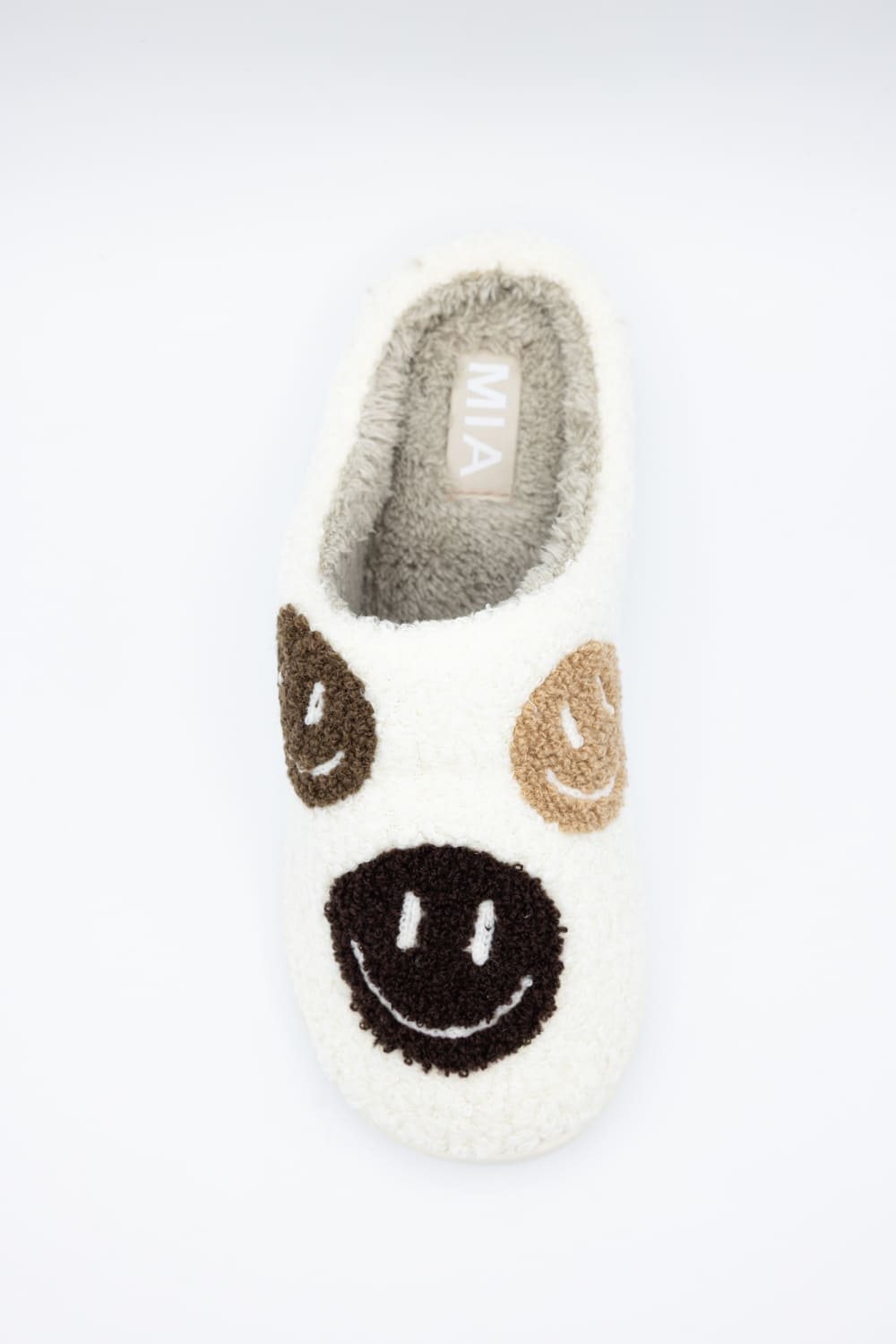 MIA Cozi Smiley Slippers for Women in Brown